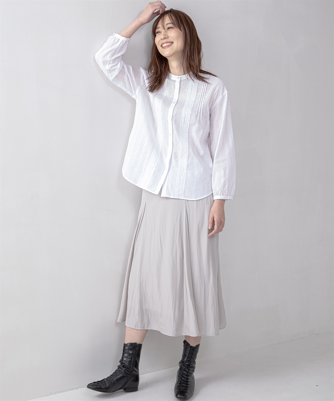 Petit Honfleur ジャガードレースシャツ_sub_13