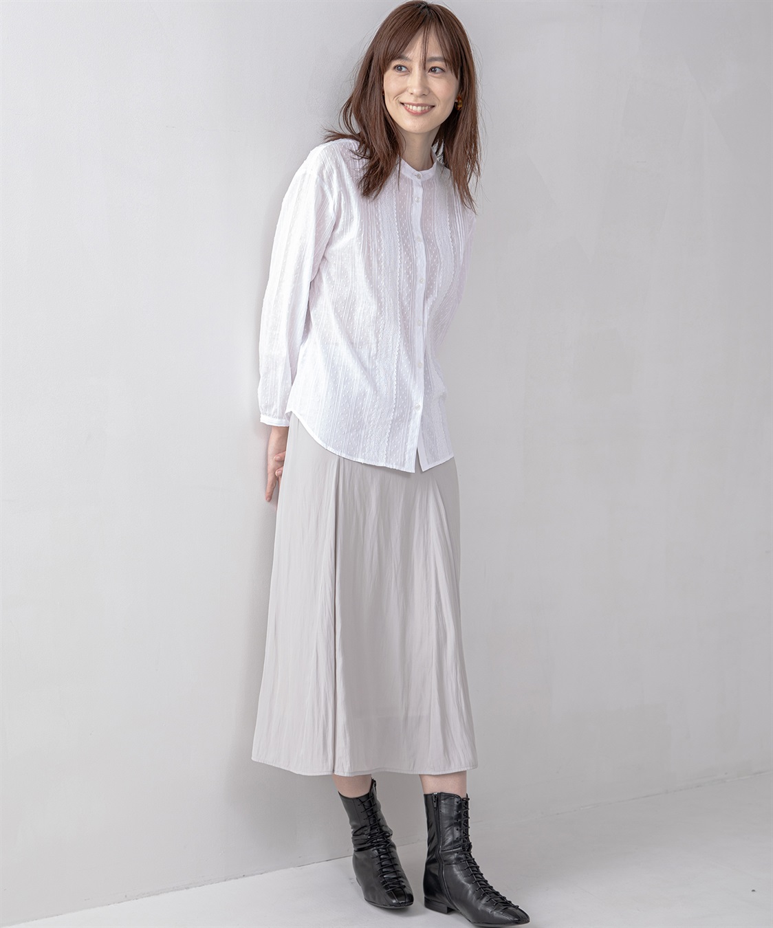 Petit Honfleur ジャガードレースシャツ_sub_14