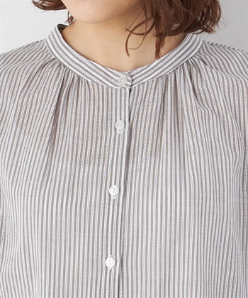 Petit Honfleur コットンジャガードストライプブラウス_subthumb_3