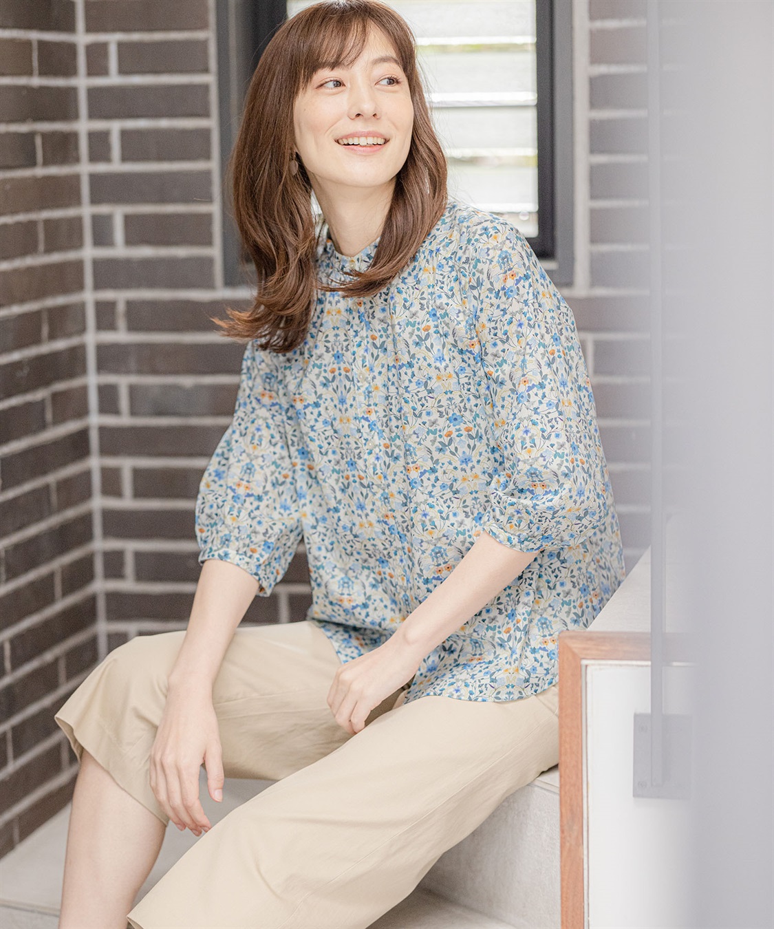 Petit Honfleur リバティプリントブラウス_sub_9