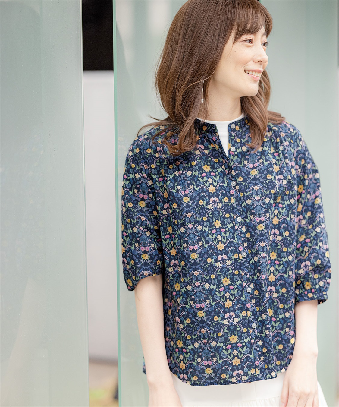 Petit Honfleur リバティプリントブラウス_sub_11