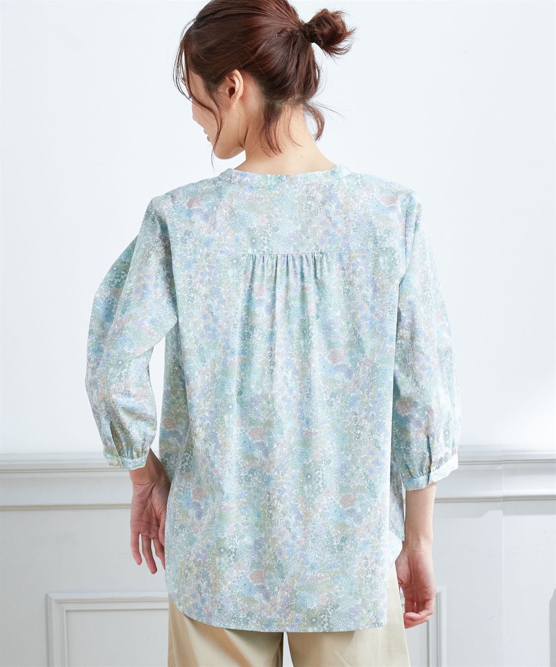 Petit Honfleur リバティリボンブラウス_sub_3