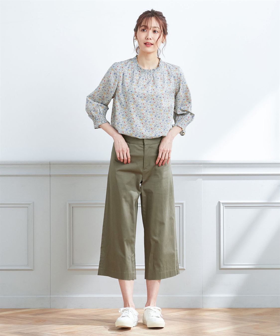 Petit Honfleur リバティギャザーブラウス_sub_8