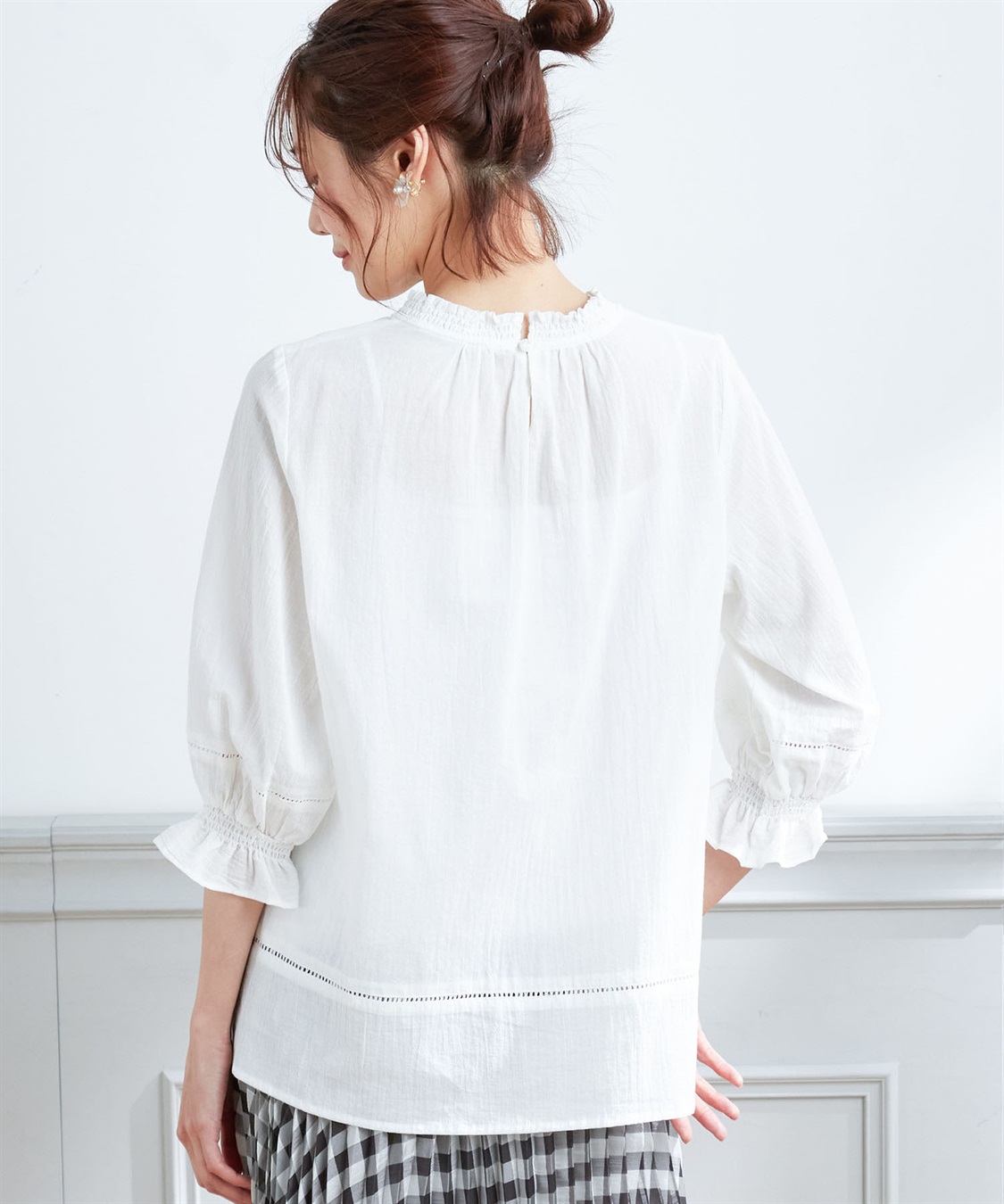 Petit Honfleur フリル襟ブラウス_sub_2