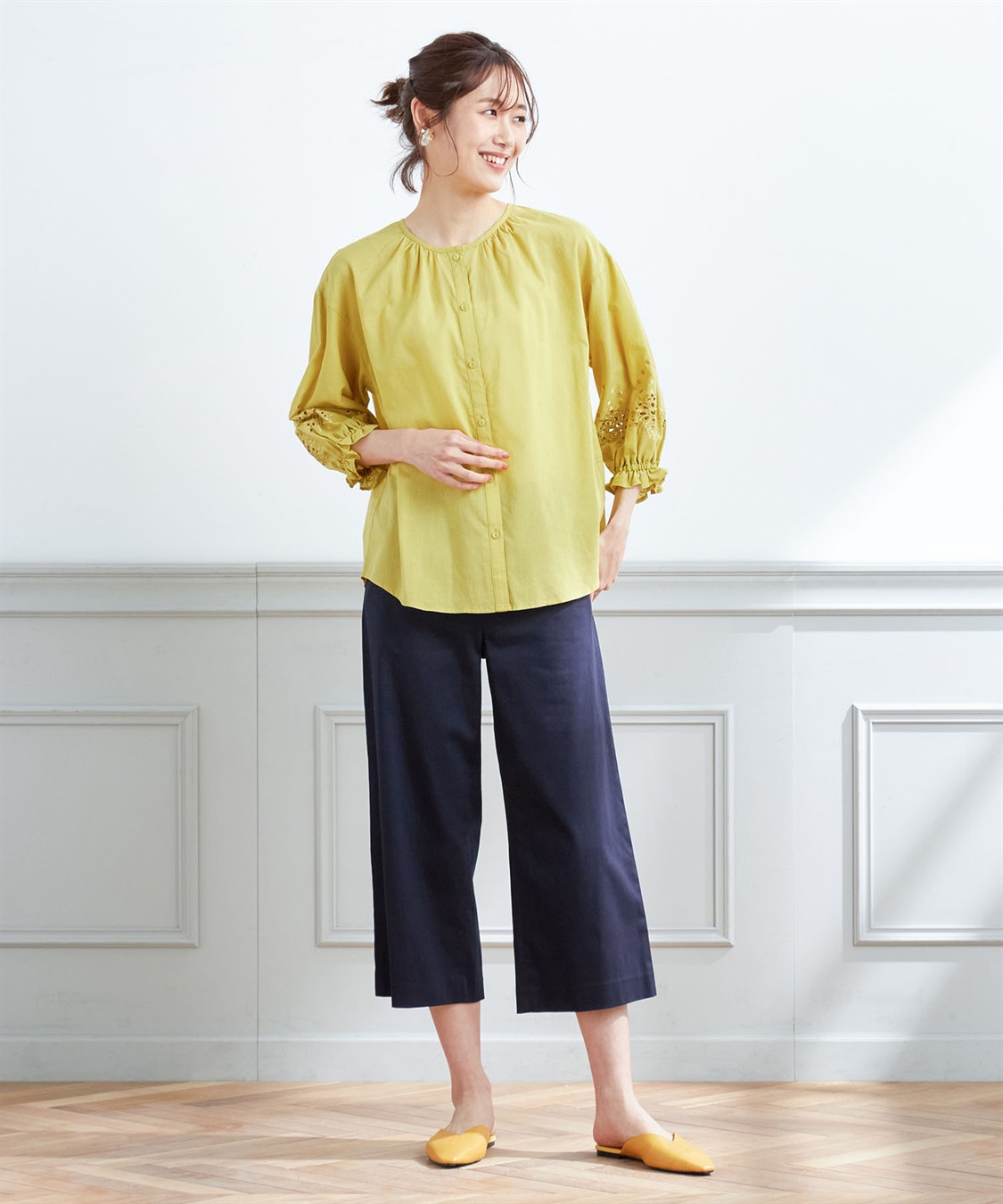 Petit Honfleur 刺しゅうスリーブブラウス_sub_7