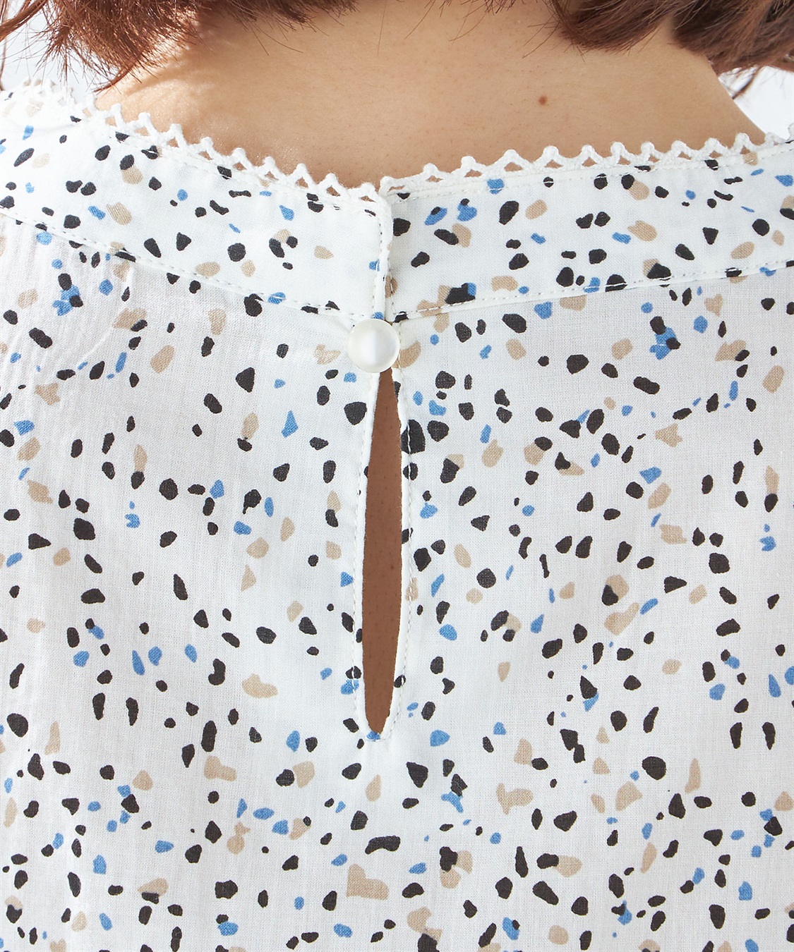 Petit Honfleur ドットプリントブラウス_sub_4