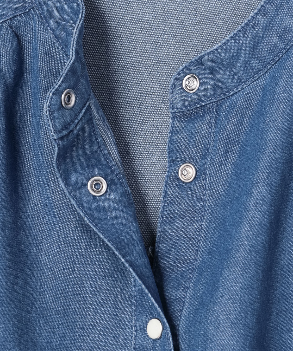 Petit Honfleur ギャザーデニムブラウス_sub_4