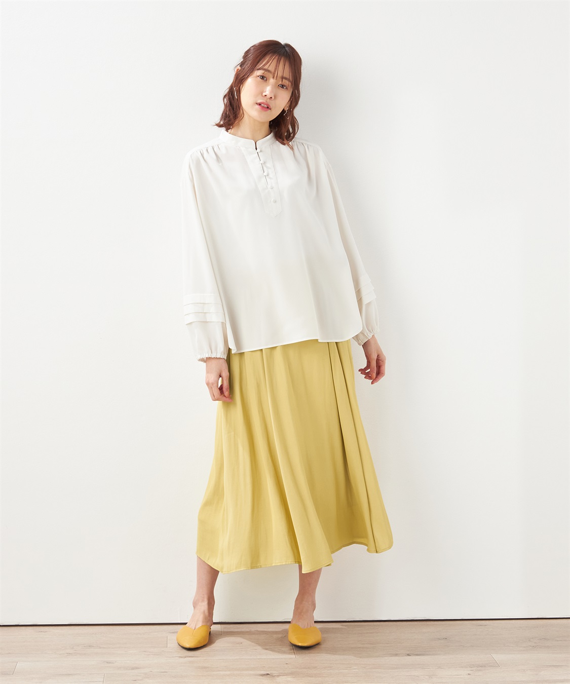 Petit Honfleur デザインスリーブブラウス_sub_8