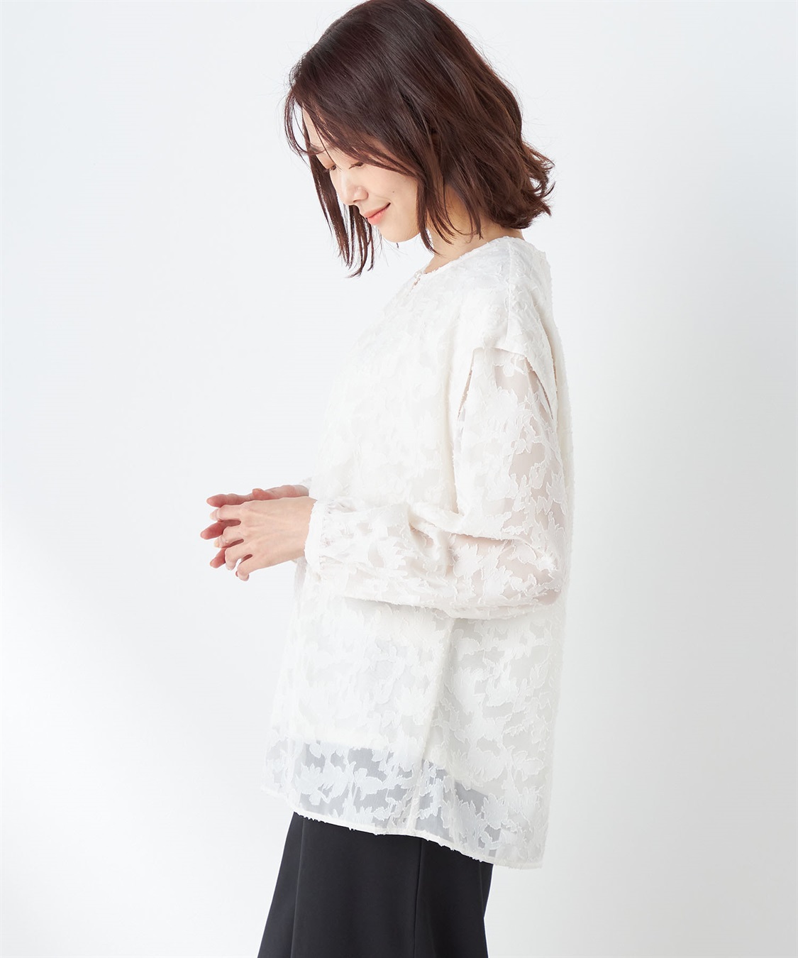Petit Honfleur レースブラウス_sub_2