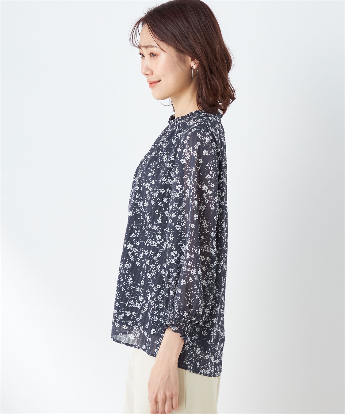 Petit Honfleur ストライプブラウス_sub_1