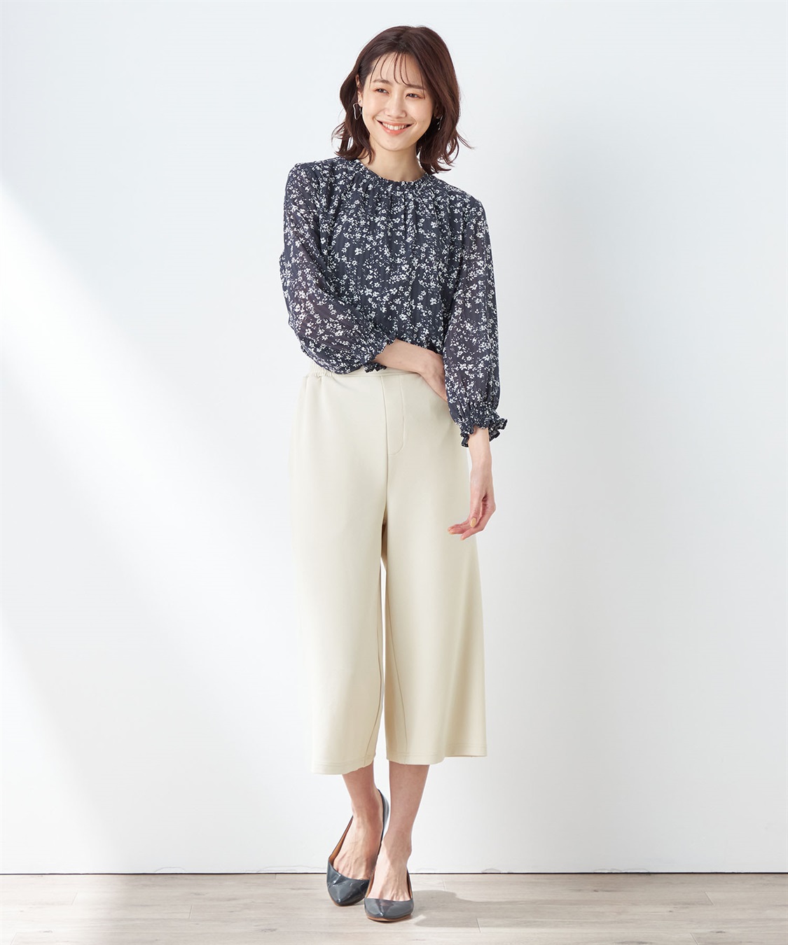 Petit Honfleur ストライプブラウス_sub_8