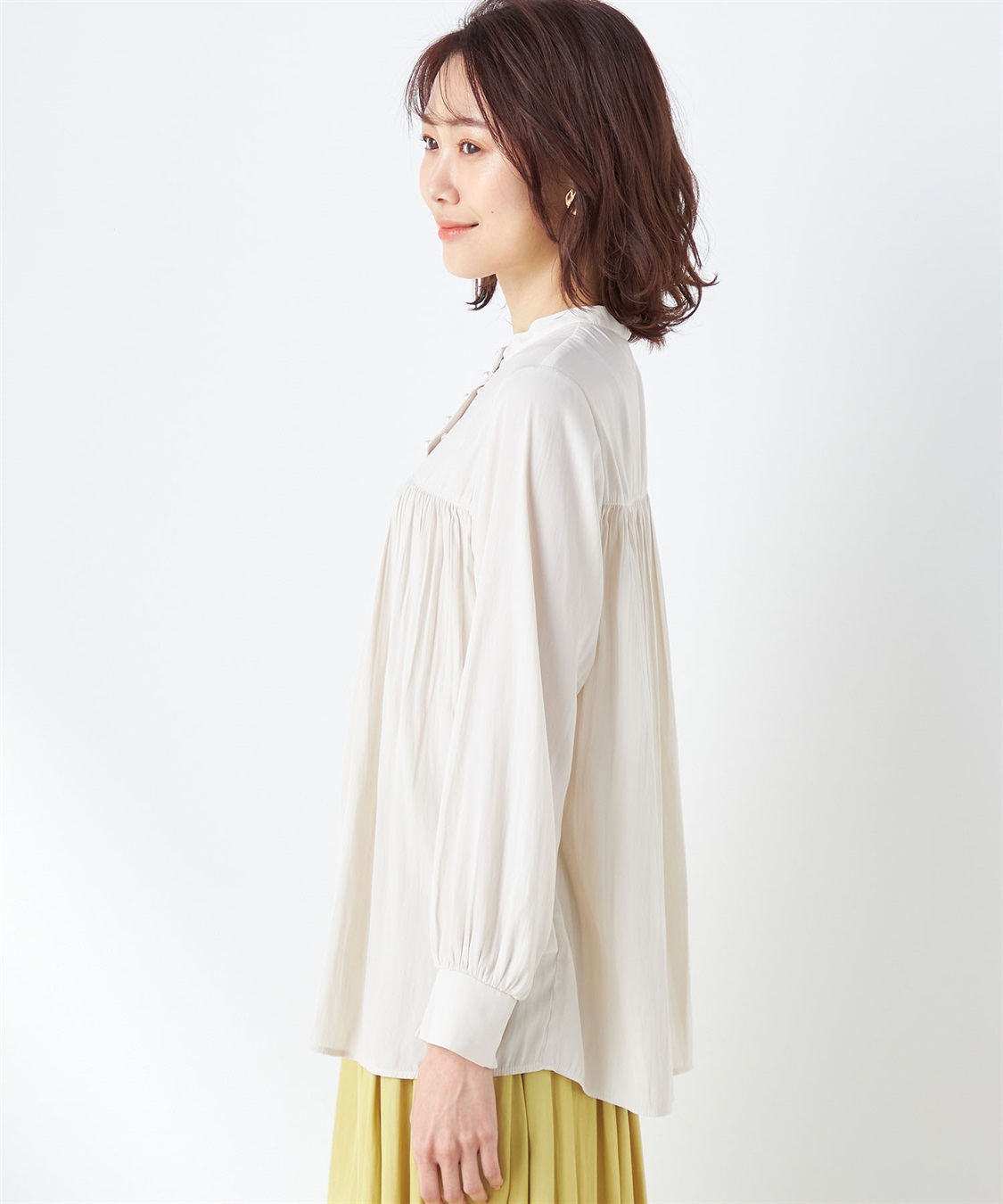 Petit Honfleur プリーツブラウス_sub_2