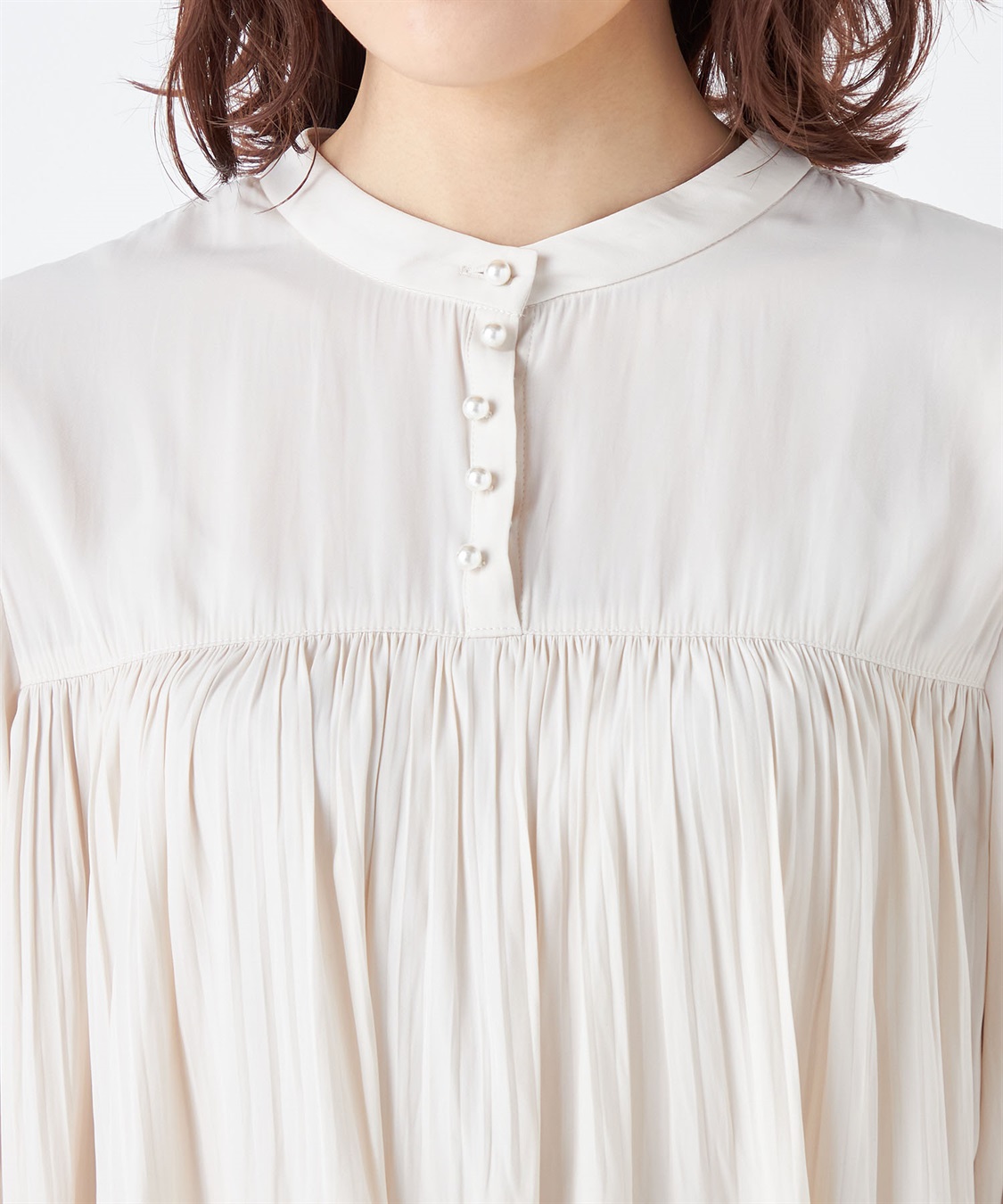 Petit Honfleur プリーツブラウス_sub_4