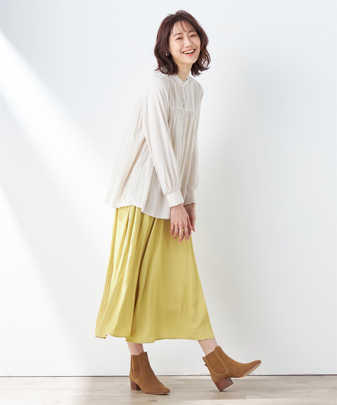 Petit Honfleur プリーツブラウス_sub_8