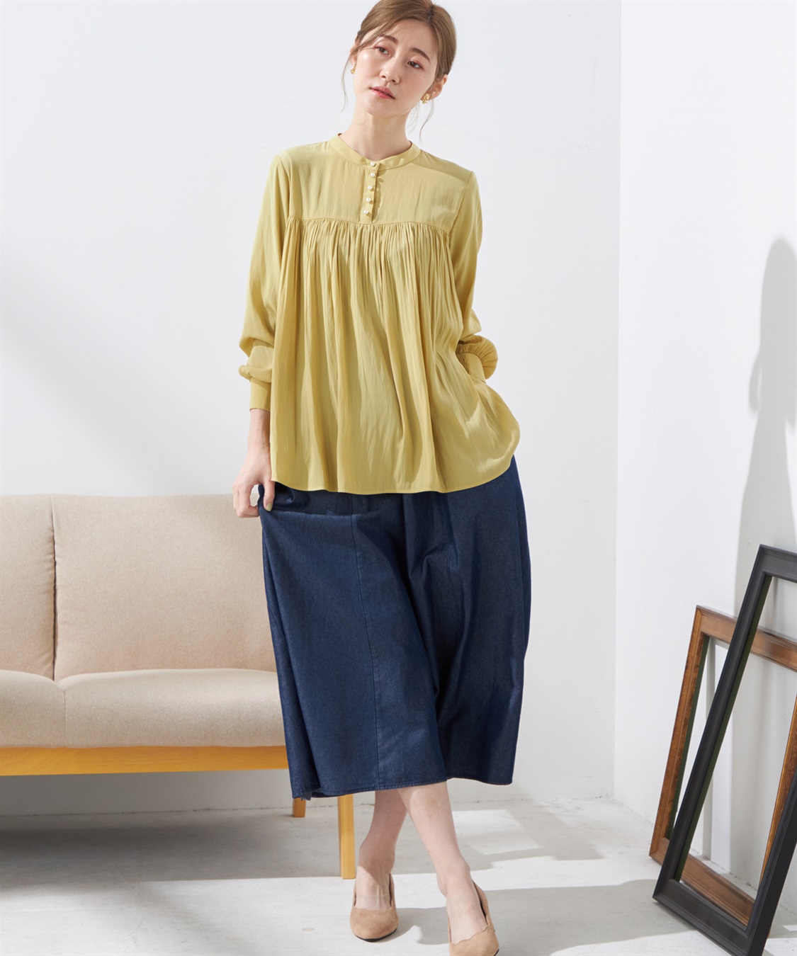 Petit Honfleur プリーツブラウス_sub_11