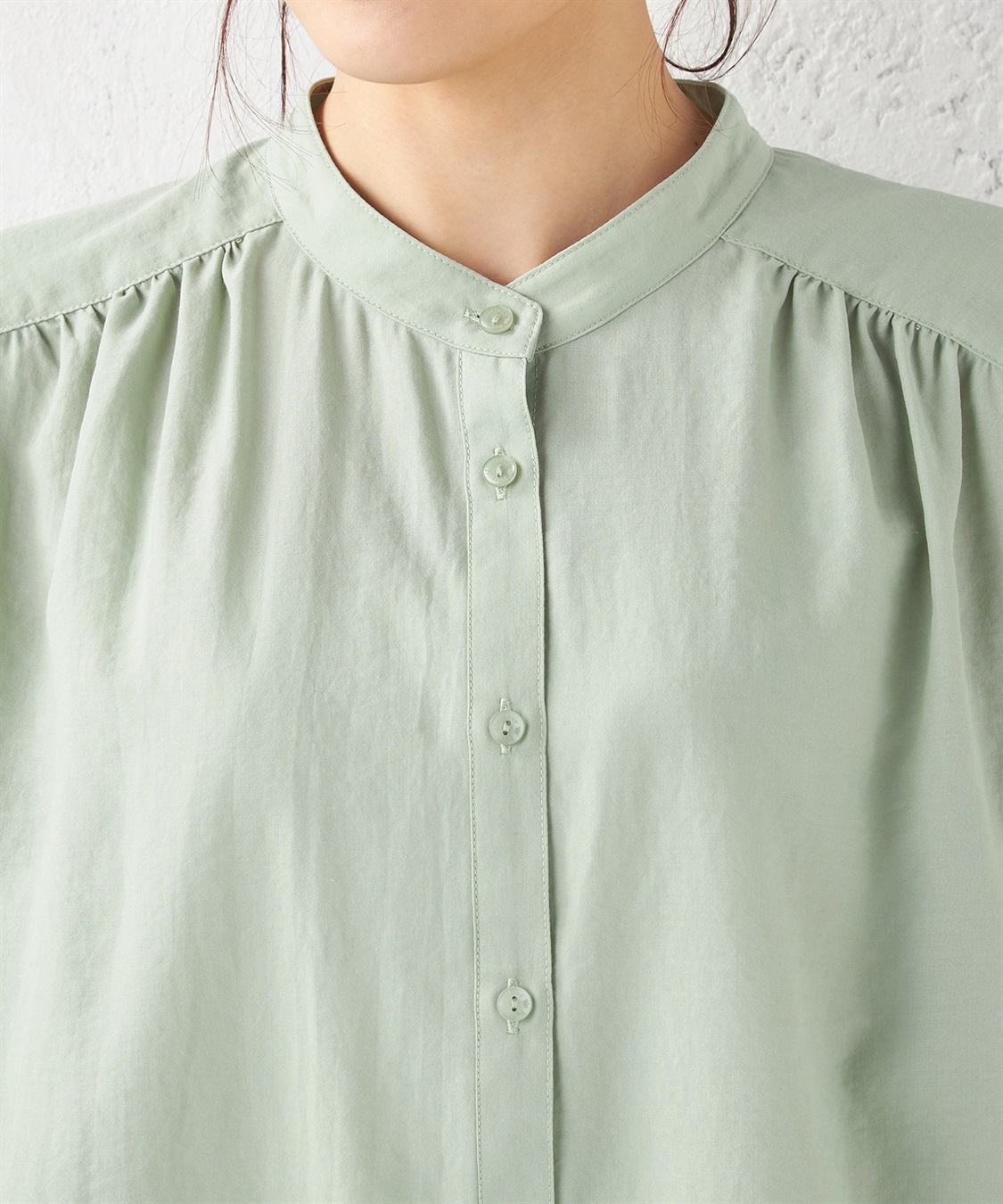 Petit Honfleur バンドカラーシャツ_sub_3