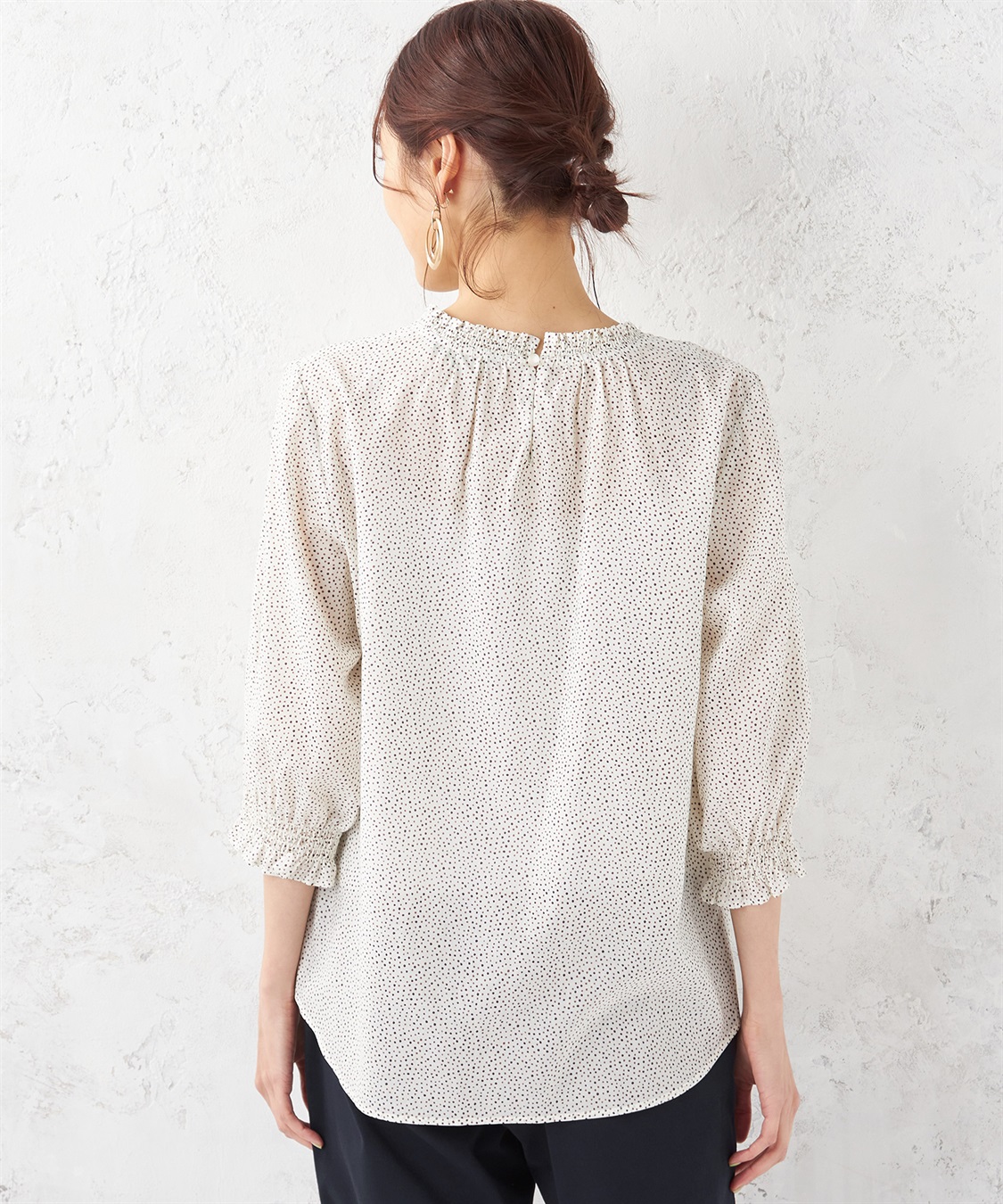 Petit Honfleur ブリントブラウス_sub_2