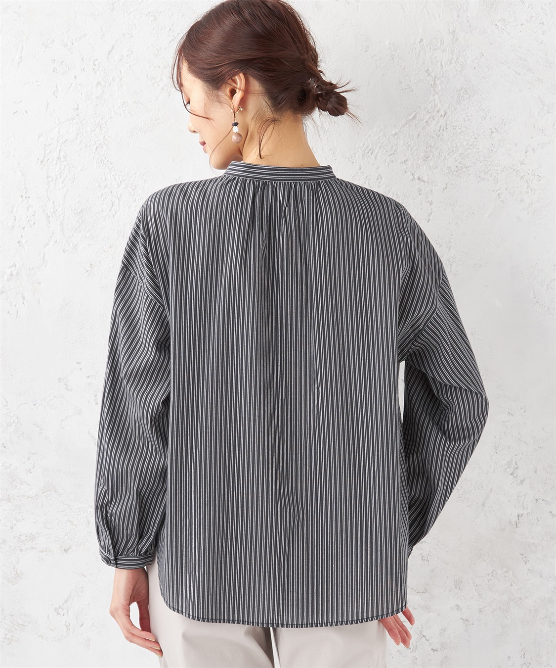 ストライプブラウス Petit Honfleur｜クロスプラス公式通販サイト