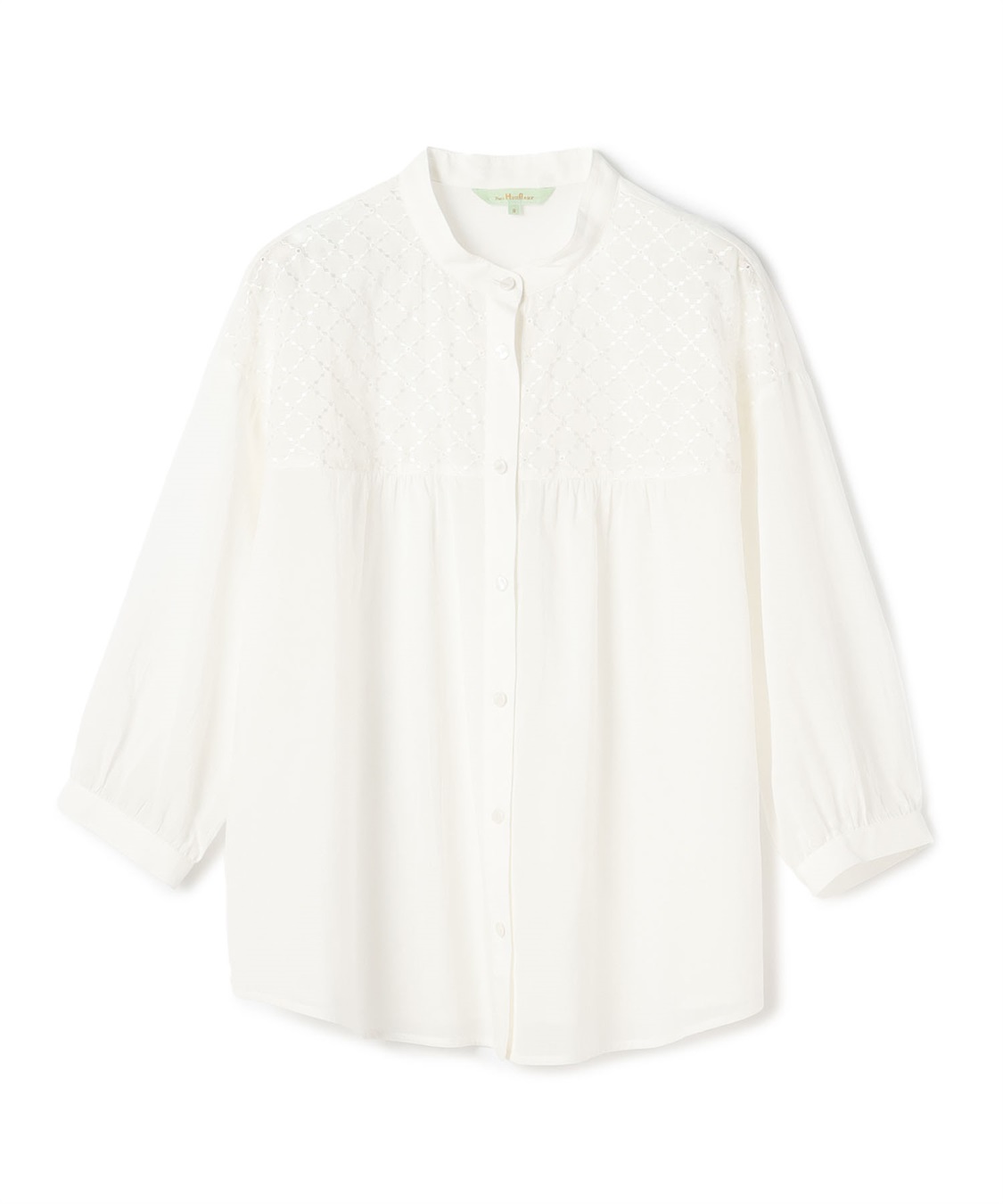 Petit Honfleur ヨーク刺繍切り替えブラウス_sub_2