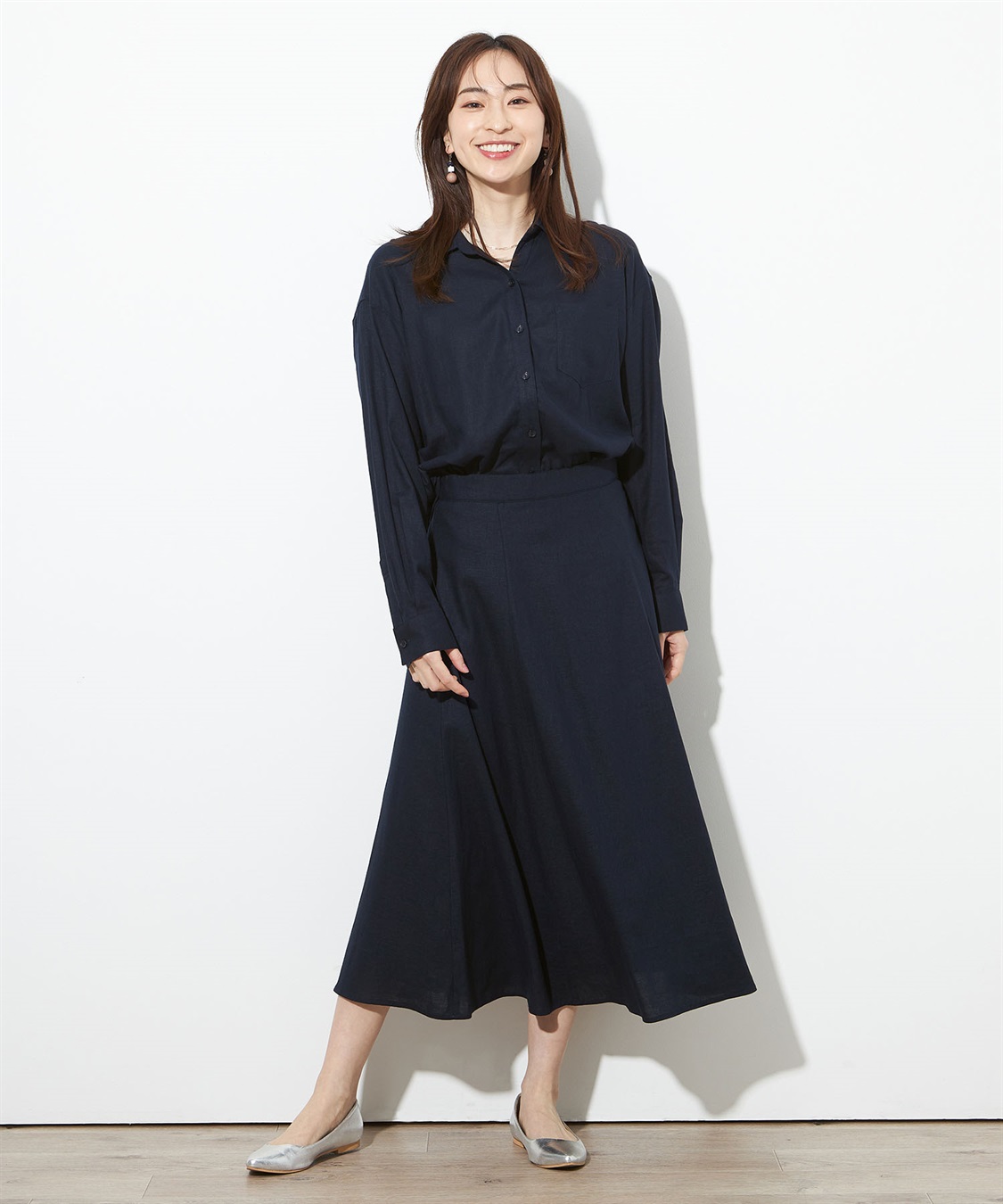 Petit Honfleur リネンブレンドシャツ_sub_1