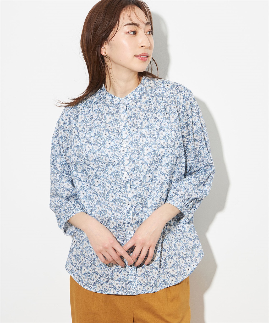 Petit Honfleur リバティプリントブラウス_sub_1