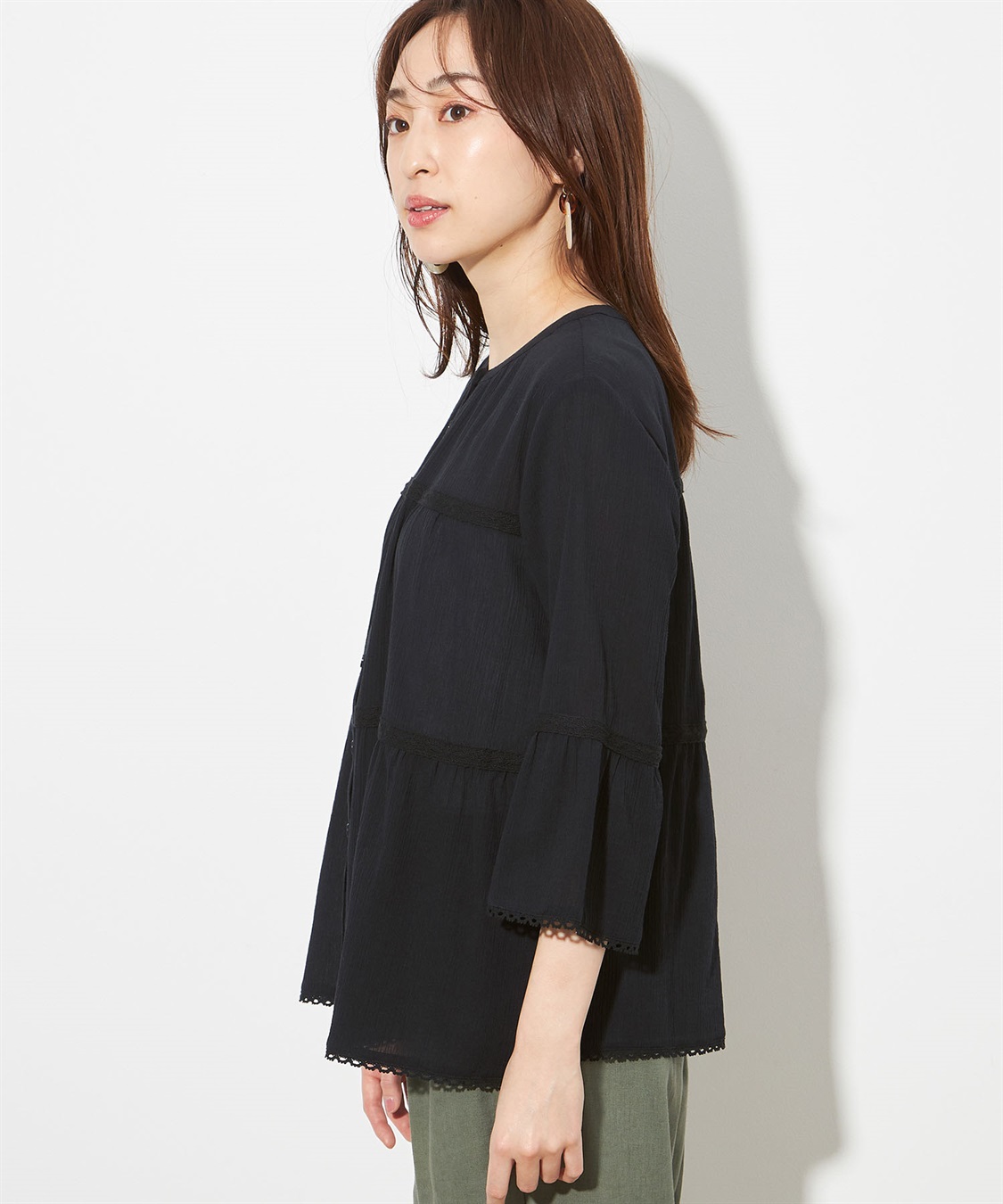 Petit Honfleur ティアードブラウス_sub_1