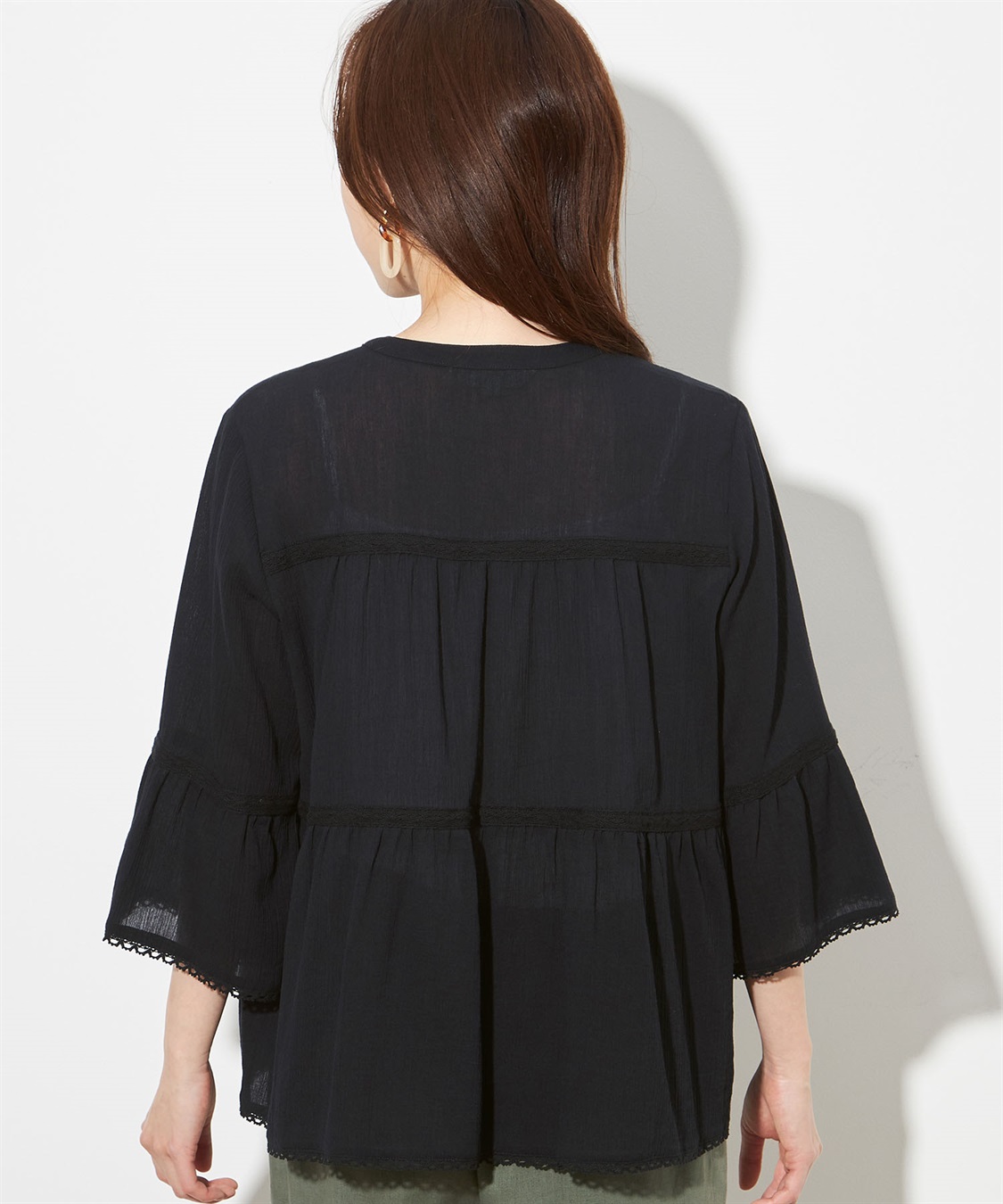 Petit Honfleur ティアードブラウス_sub_2