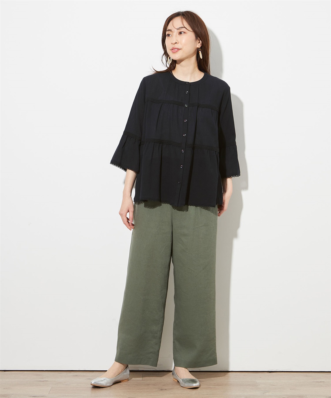 Petit Honfleur ティアードブラウス_sub_7