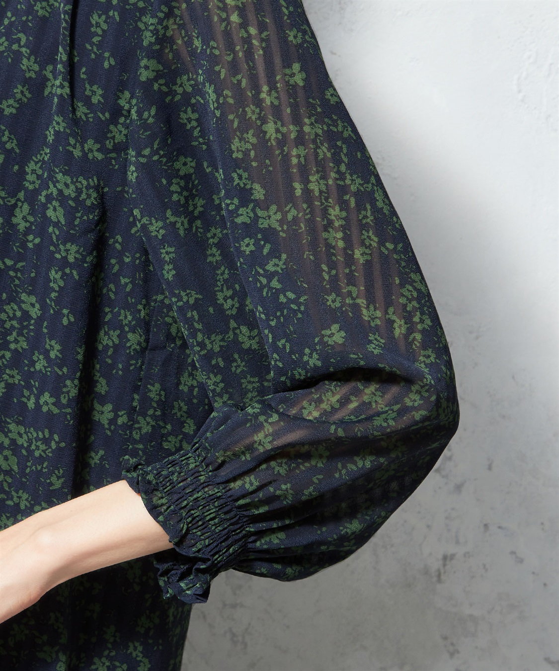 Petit Honfleur ジャガードストライプブラウス_sub_5