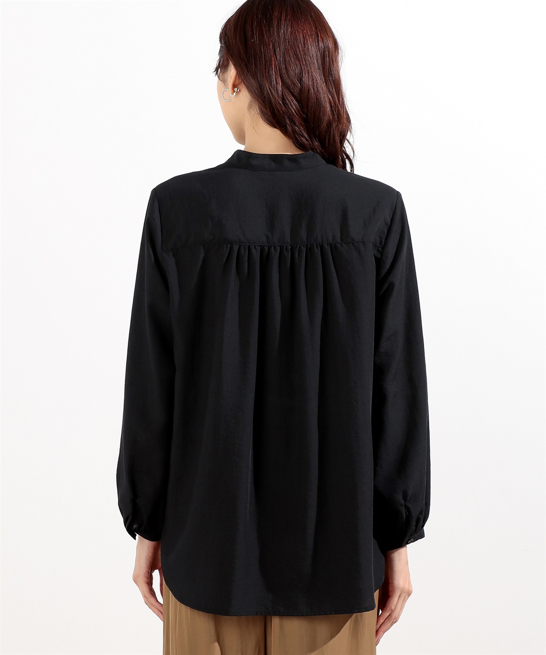 Petit Honfleur スパンボイルバンドカラーシャツ_sub_3