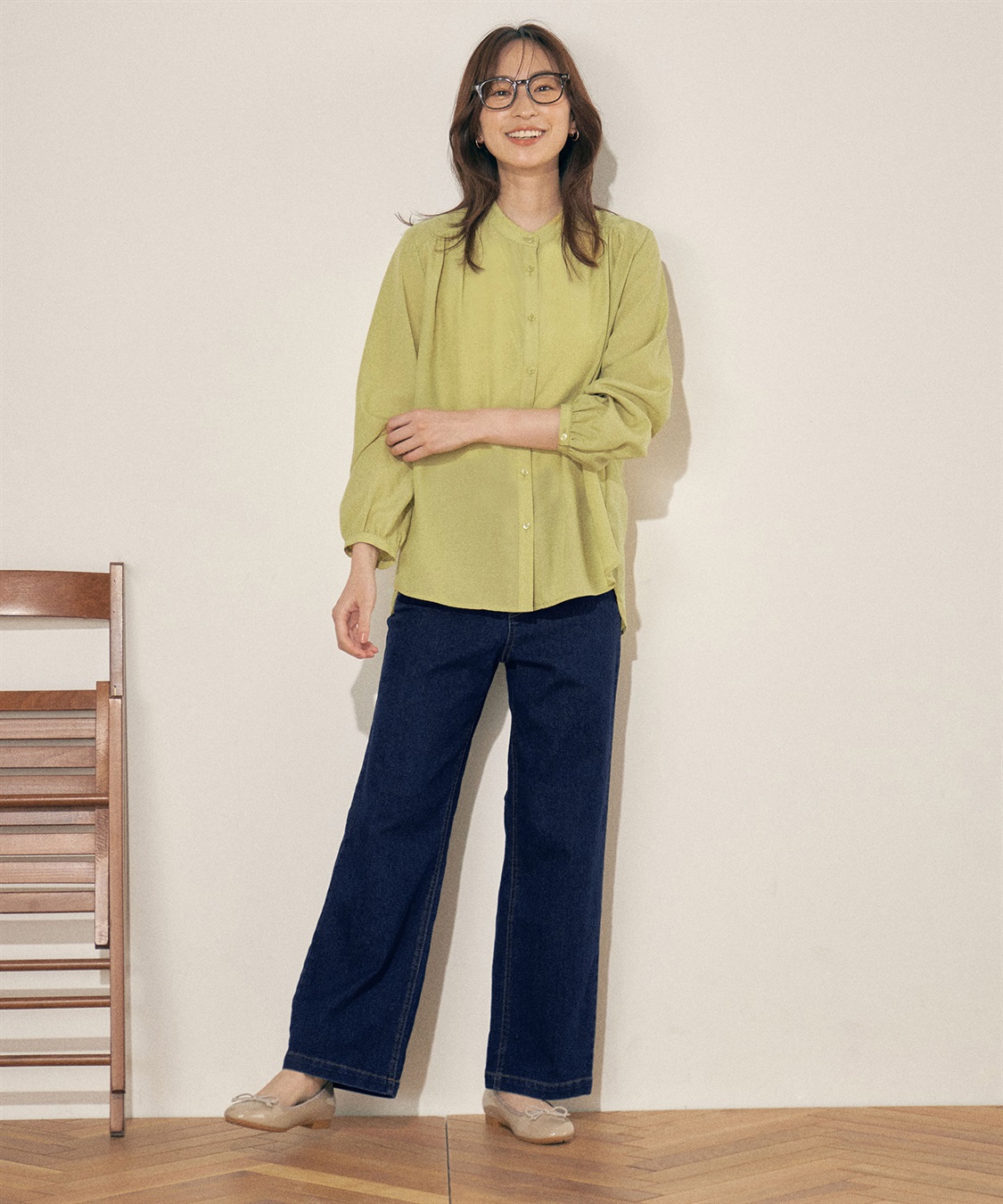 Petit Honfleur スパンボイルバンドカラーシャツ_sub_9