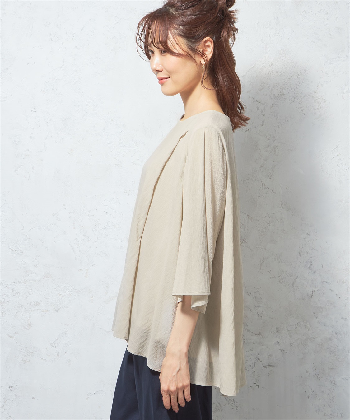 Petit Honfleur タックシアーブラウス_sub_1