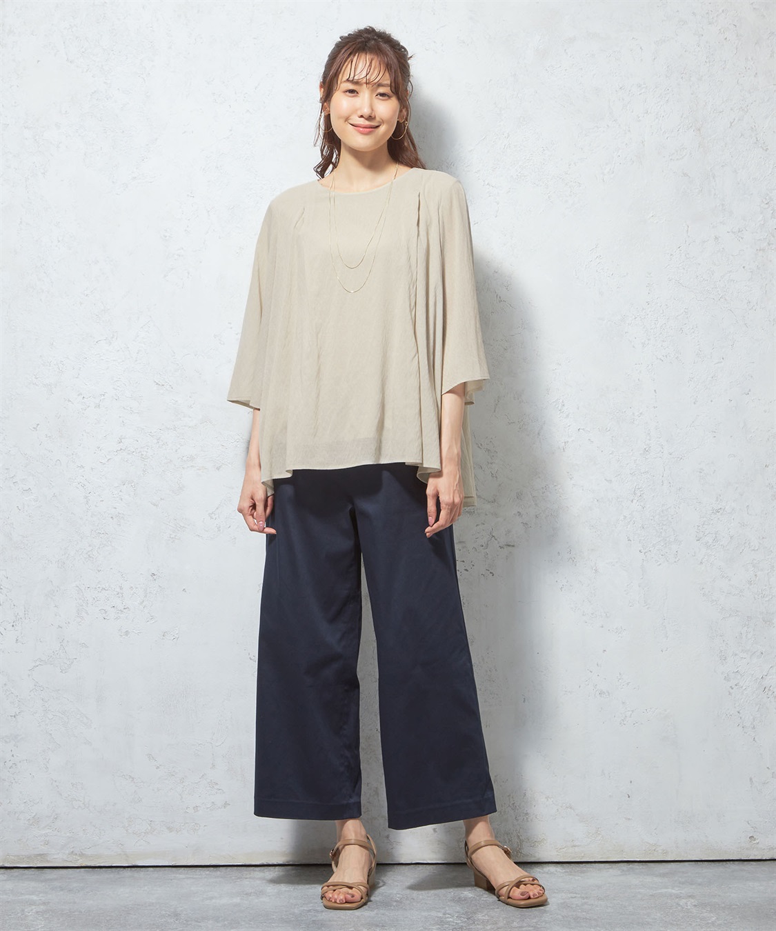 Petit Honfleur タックシアーブラウス_sub_8