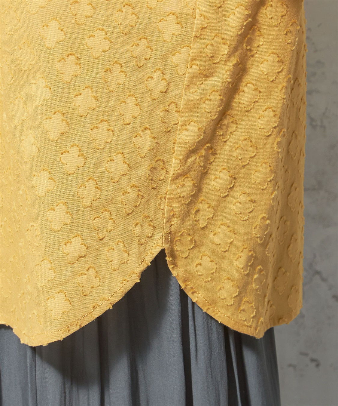 Petit Honfleur レースジャガードブラウス_sub_5