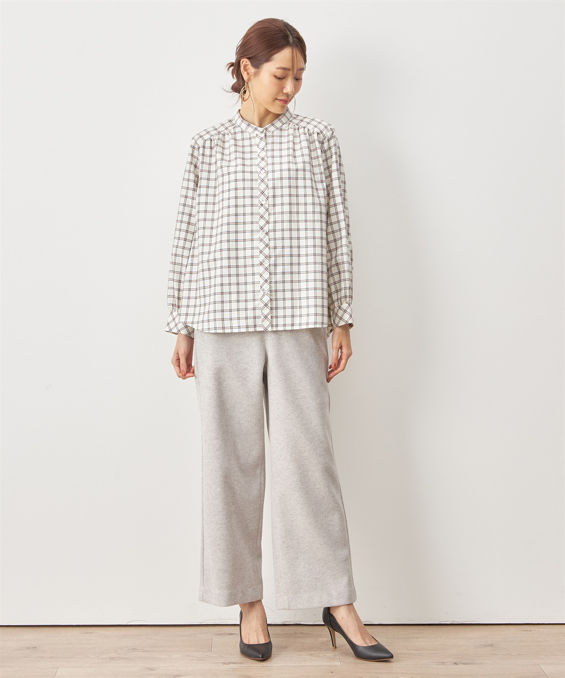 Petit Honfleur チェックシャツ_sub_1