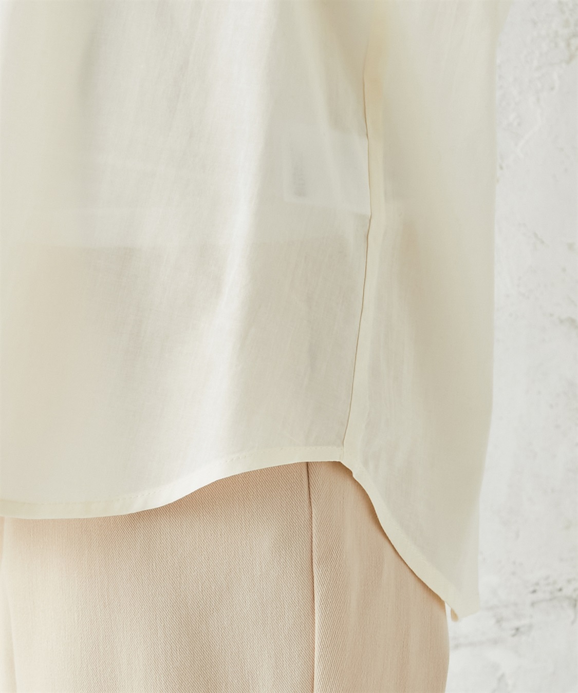 Petit Honfleur ストライプギャザー切替ブラウス_sub_5