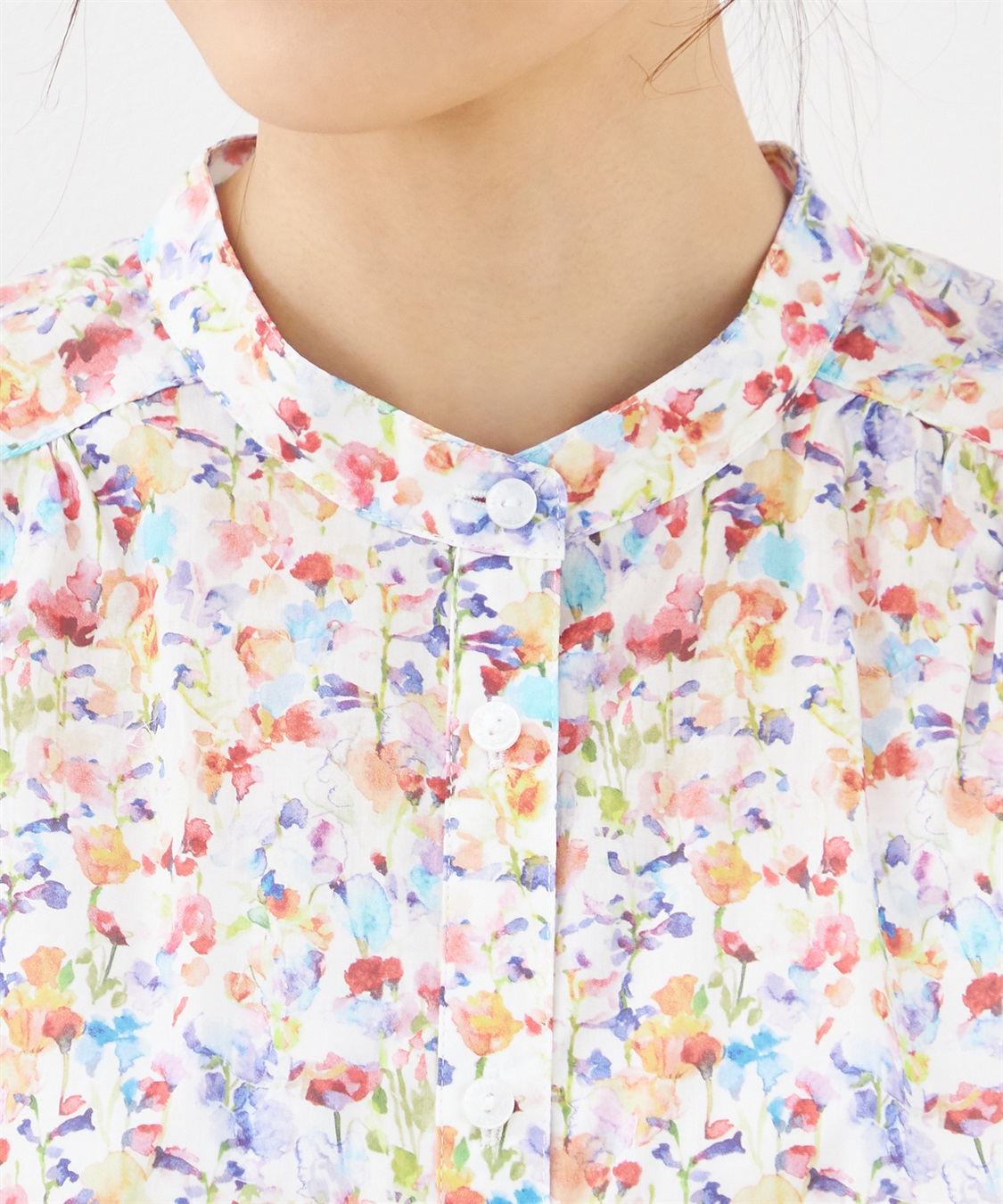 Petit Honfleur リバティプリントヨークギャザーブラウス_sub_4