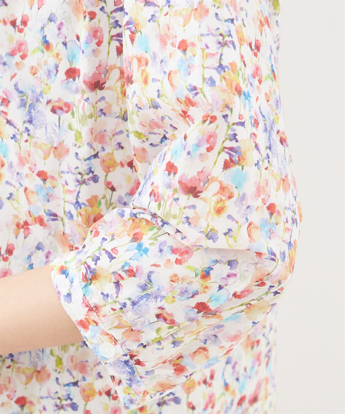 Petit Honfleur リバティプリントヨークギャザーブラウス_sub_5