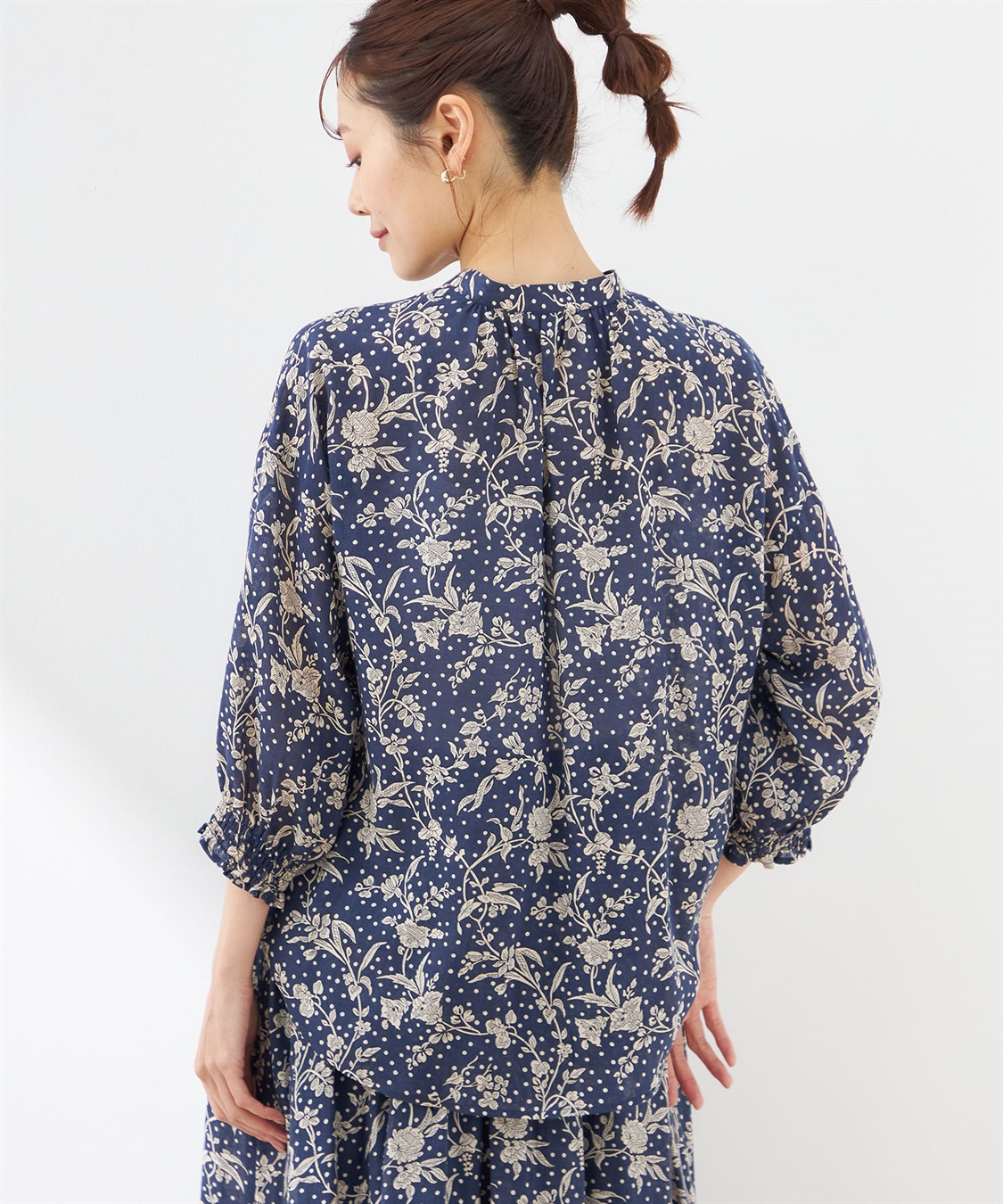 Petit Honfleur リバティプリントブラウス_sub_2