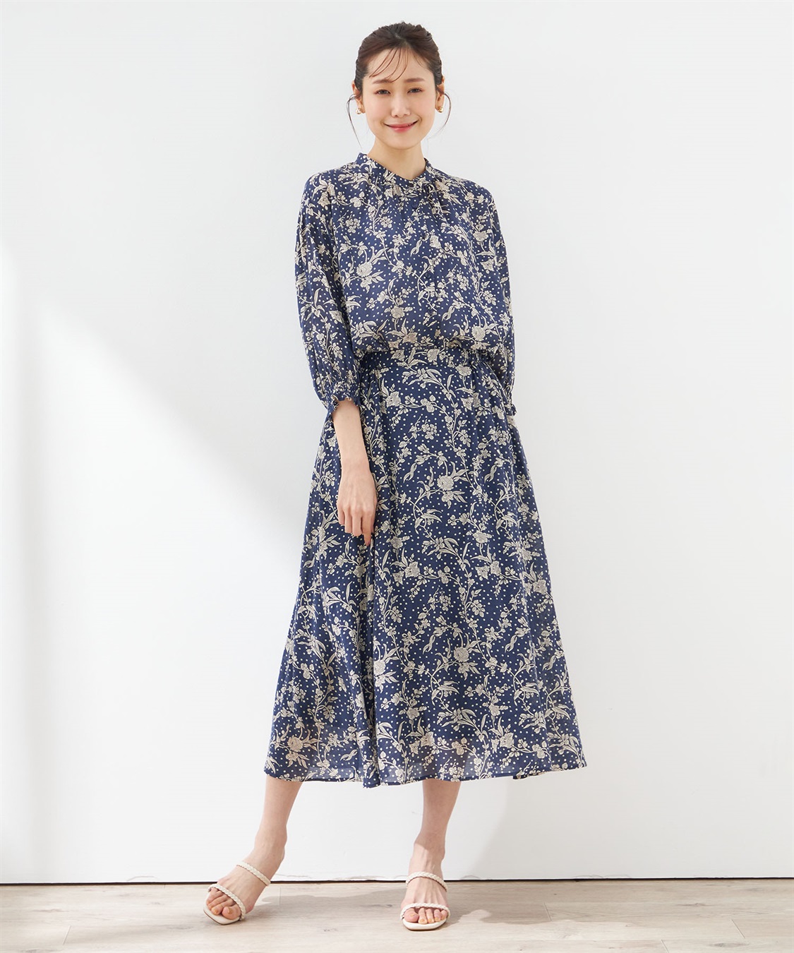 Petit Honfleur リバティプリントブラウス_sub_8