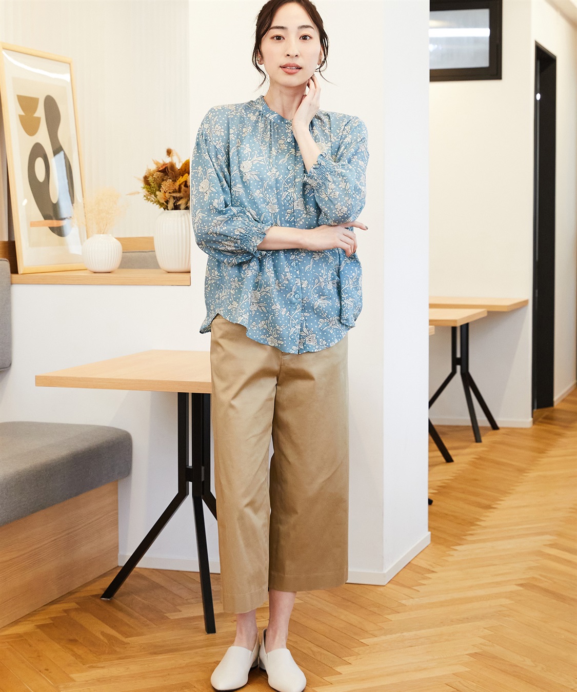 Petit Honfleur リバティプリントブラウス_sub_11