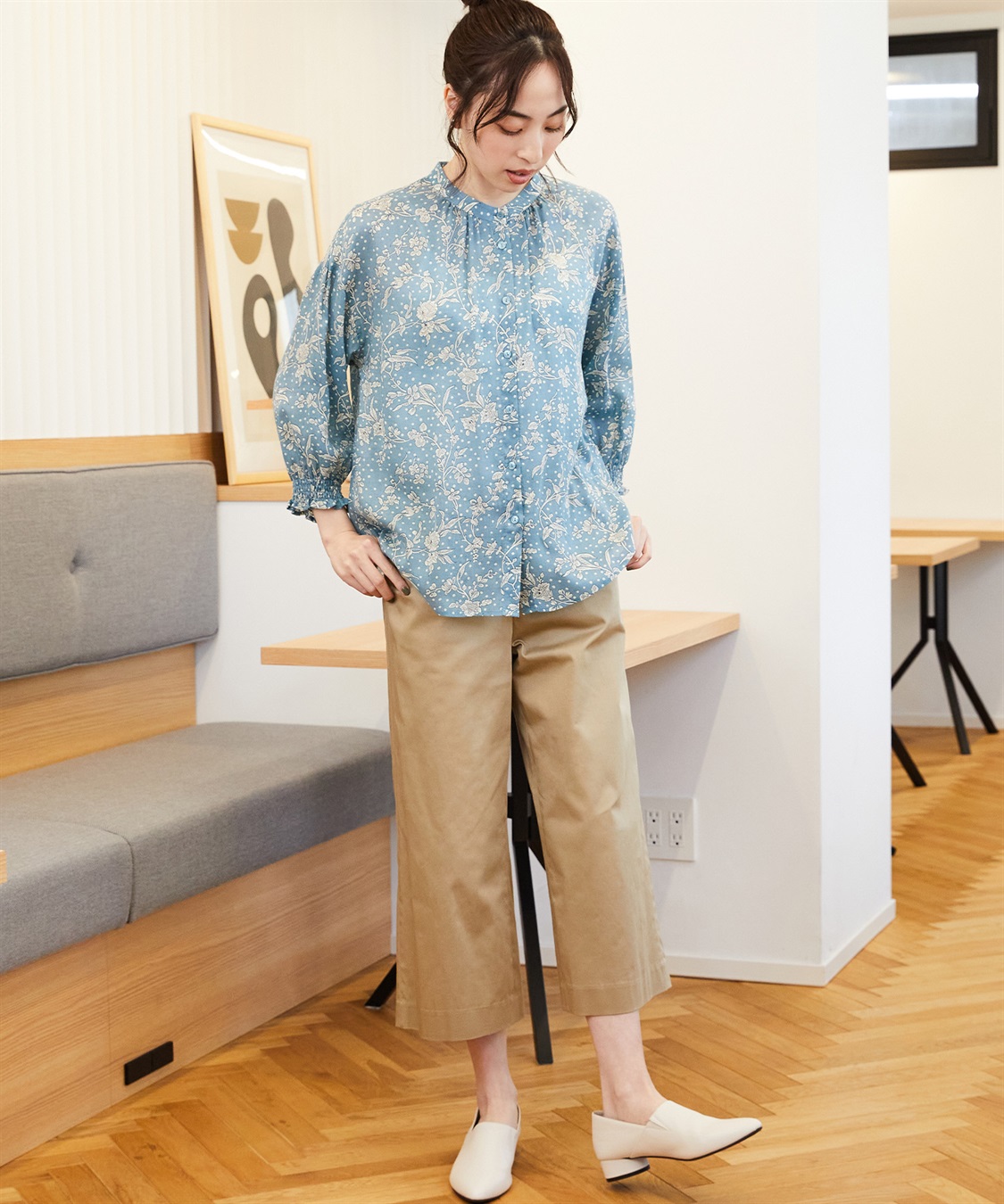 Petit Honfleur リバティプリントブラウス_sub_12