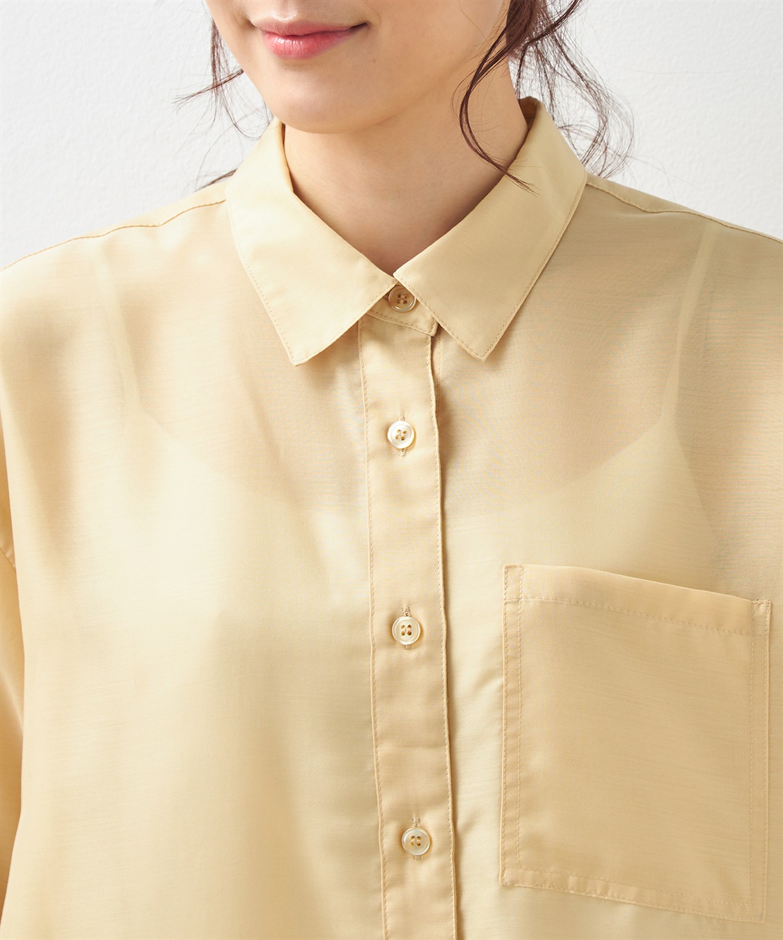 Petit Honfleur シアーシャツ_sub_4