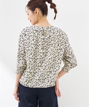 Petit Honfleur プリントバルーンブラウス_subthumb_2