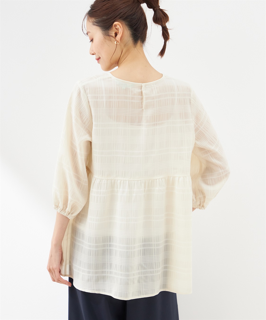 Petit Honfleur ウエスト切替ブラウス_sub_2