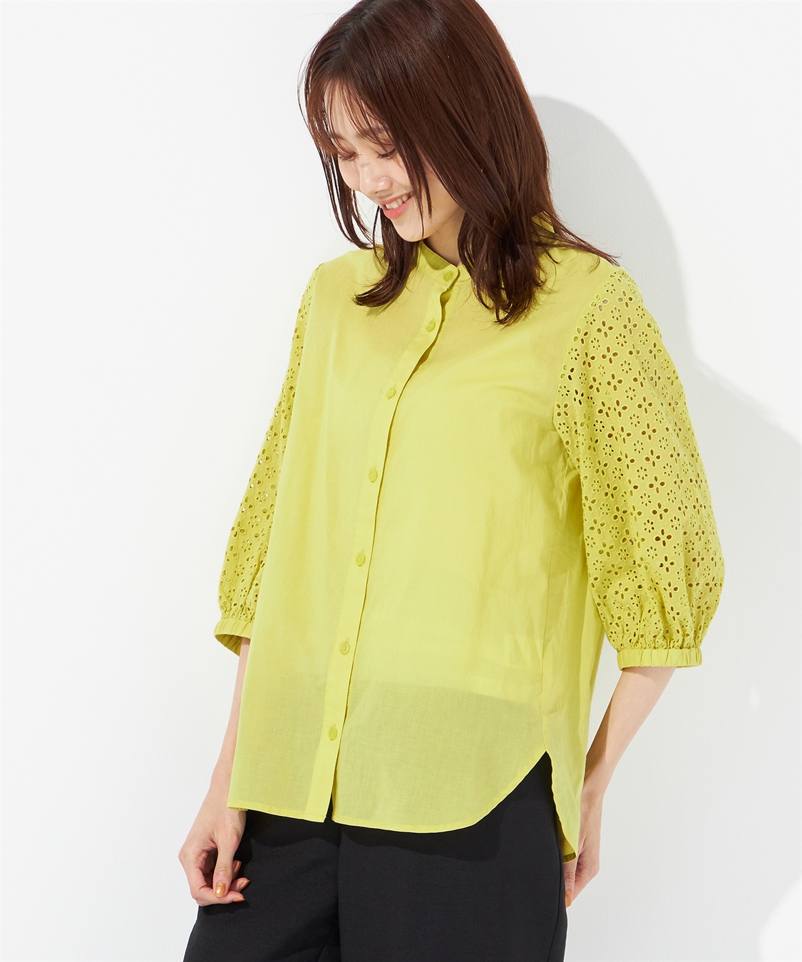 Petit Honfleur レースシャツ_sub_2