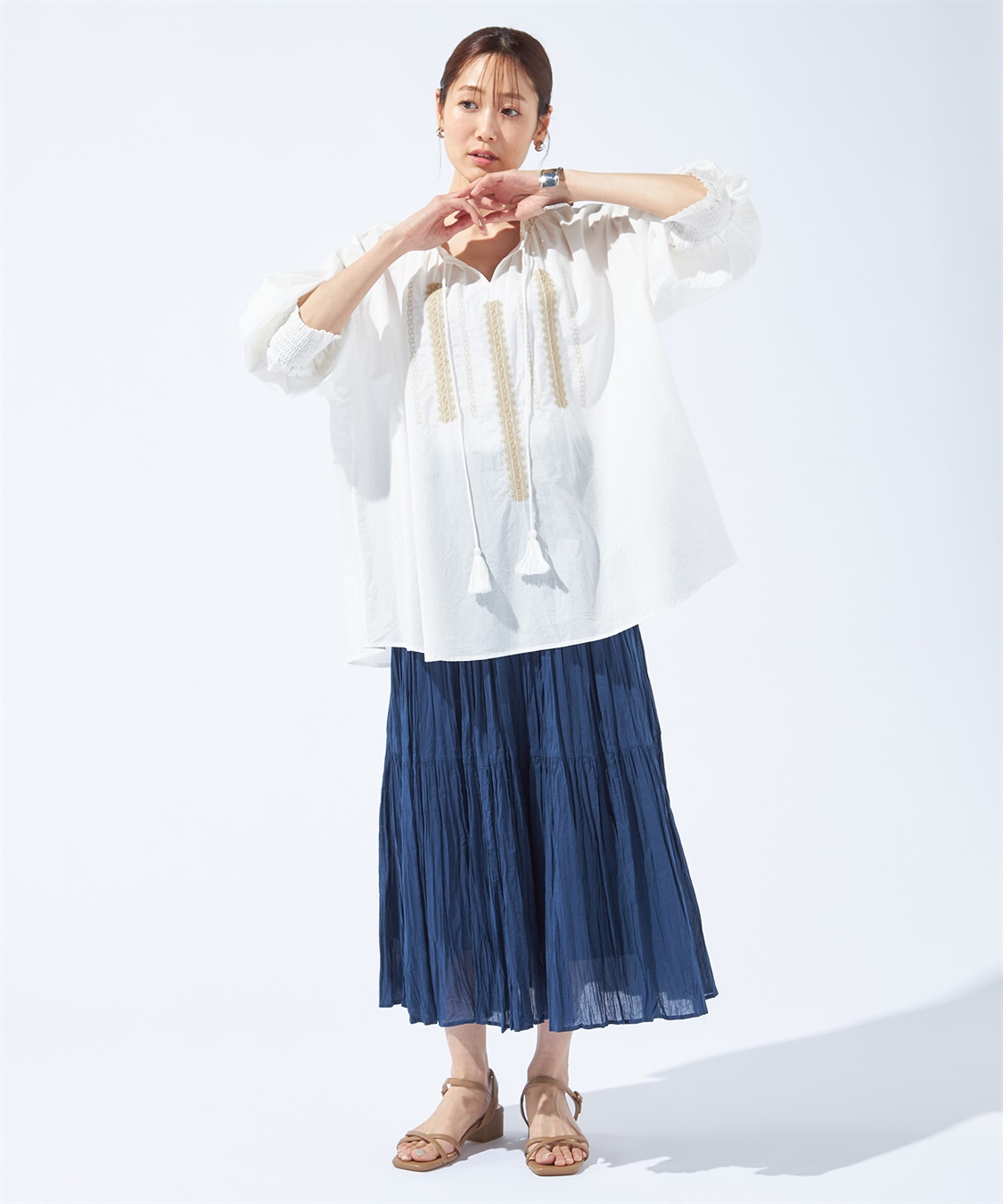 本日削除◆ロンハーマン購入 フォルテフォルテ コットンシルク 刺繍 ブラウス 本日削除◇ロンハーマン購入 フォルテフォルテ コットンシルク 刺繍