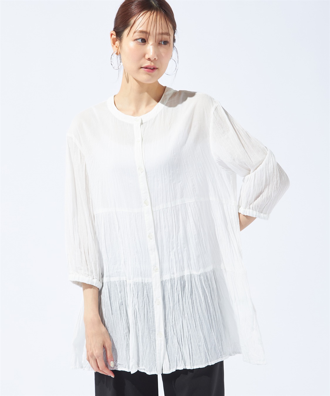 Petit Honfleur ティアードブラウス_sub_4