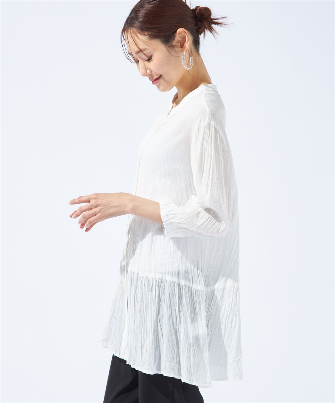 Petit Honfleur ティアードブラウス_sub_5