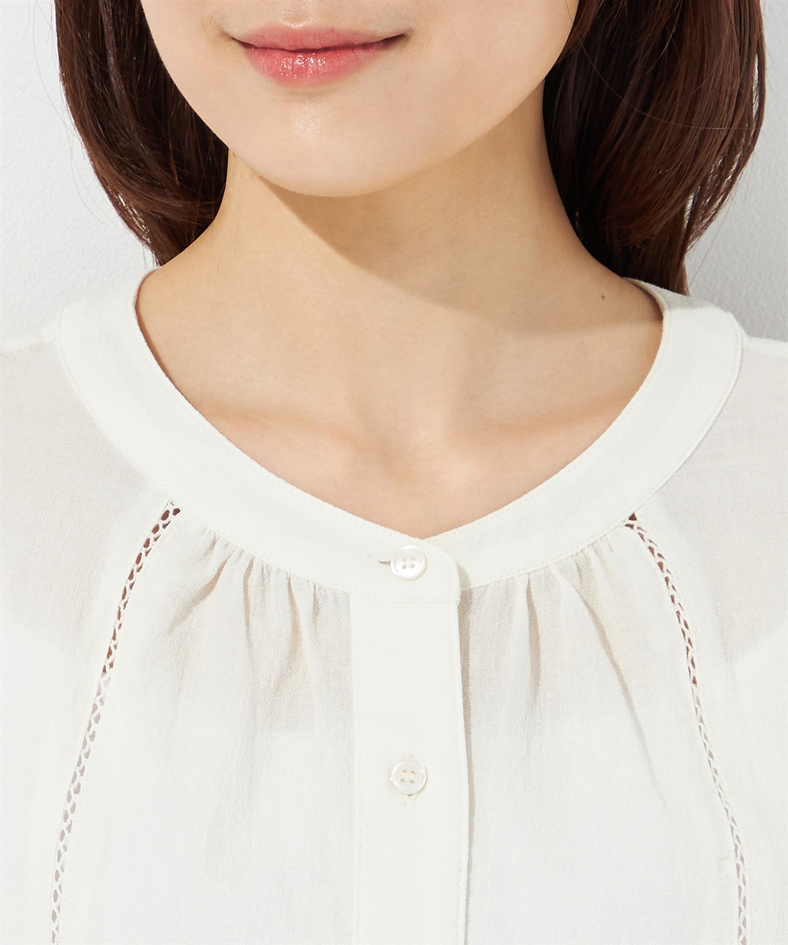 Petit Honfleur レースショートブラウス_sub_3